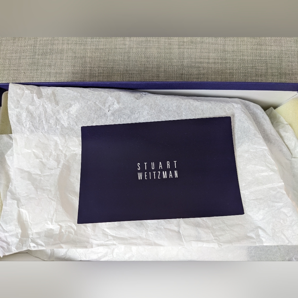 NIB, Stuart Weitzman Nubeads, Suede flats, Size 8M - Picture 12 of 14